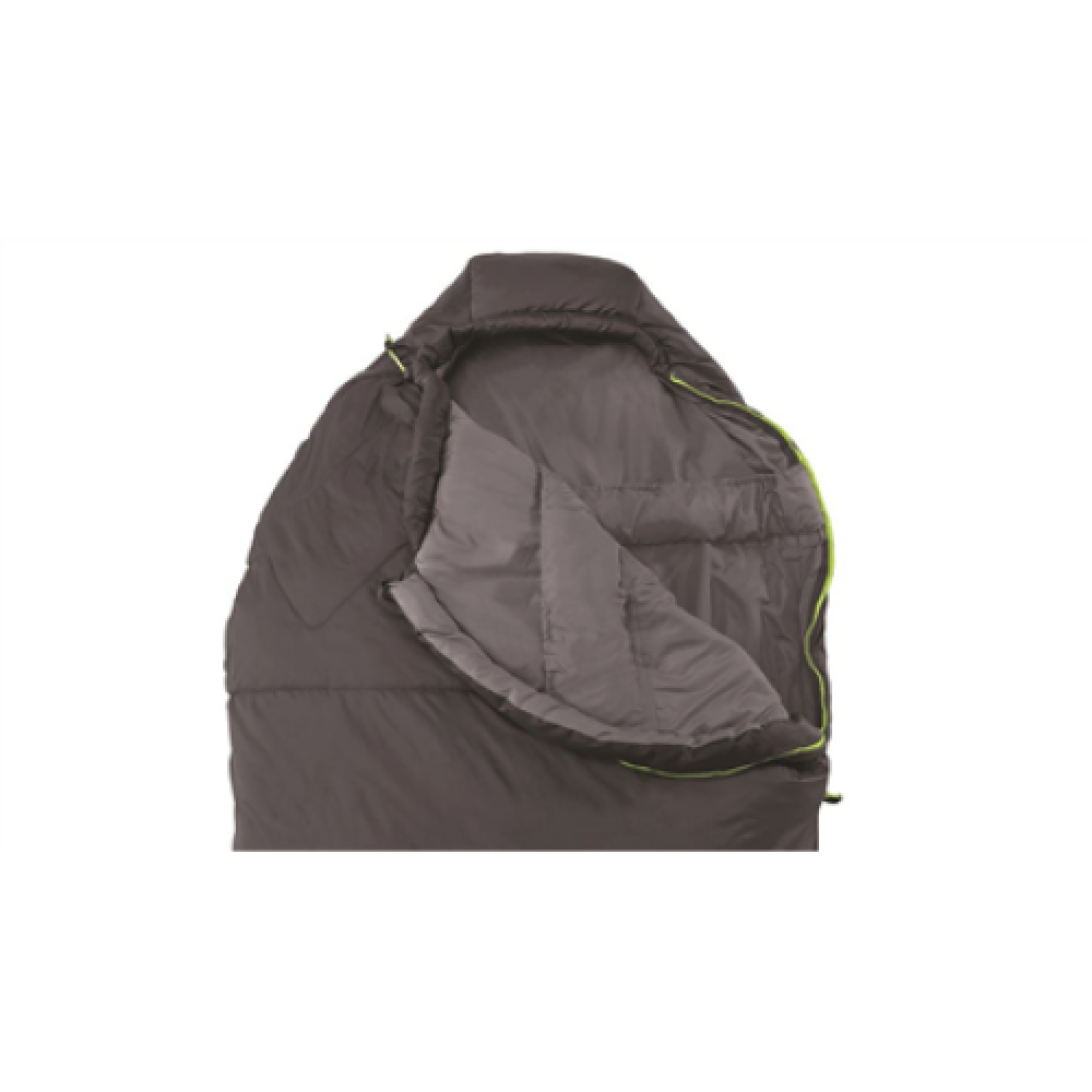 Outwell Elm Sleeping Bag 220 x 85 cm 2 way open - auto lock Anthracite