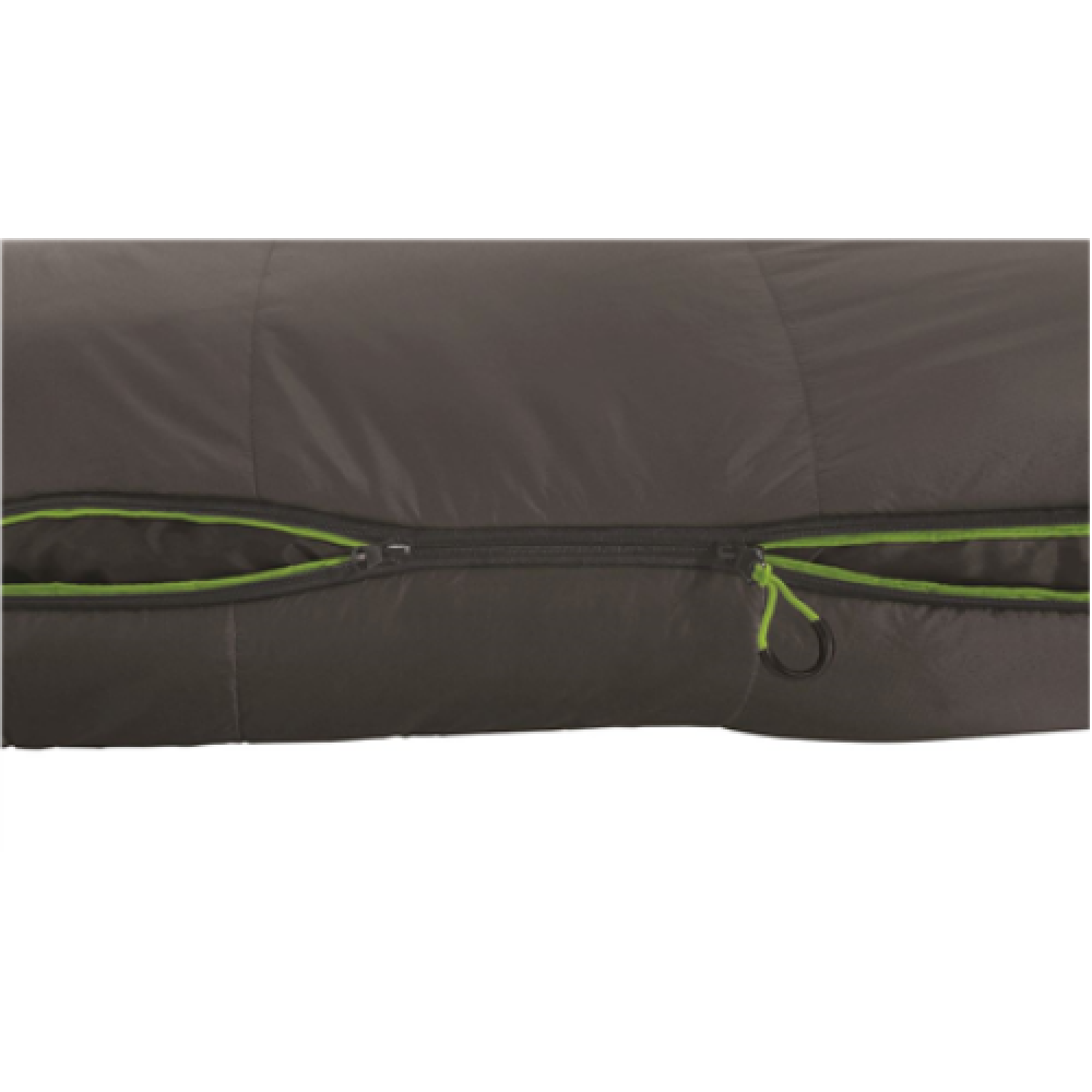 Outwell Elm Sleeping Bag 220 x 85 cm 2 way open - auto lock Anthracite