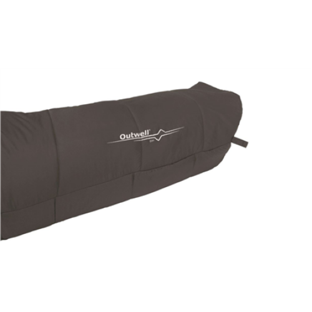 Outwell Elm Sleeping Bag 220 x 85 cm 2 way open - auto lock Anthracite