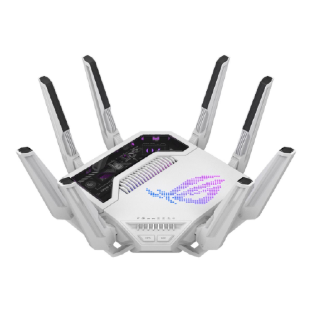 Asus WiFi 7 Tri-band Gaming Router , ROG Rapture GT-BE19000AI , 802.11ax , 10/100/1000 Mbit/s , Ethernet LAN (RJ-45) ports 1 , Mesh Support Yes , MU-MiMO Yes , 4G/5G , Antenna type External