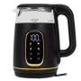 Adler Kettle with LED Display , AD 1305 , Electric , 2200 W , 1.7 L , Plastic , 360° rotational base , Black/Gold