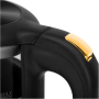 Adler Kettle with LED Display , AD 1305 , Electric , 2200 W , 1.7 L , Plastic , 360° rotational base , Black/Gold