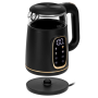 Adler Kettle with LED Display , AD 1305 , Electric , 2200 W , 1.7 L , Plastic , 360° rotational base , Black/Gold