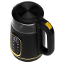 Adler Kettle with LED Display , AD 1305 , Electric , 2200 W , 1.7 L , Plastic , 360° rotational base , Black/Gold