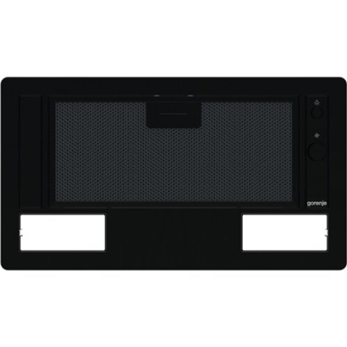 Gorenje , Hood , BHI681EB , Canopy , Energy efficiency class D , Width 58 cm , 370 m³/h , Mechanical control , LED , Black