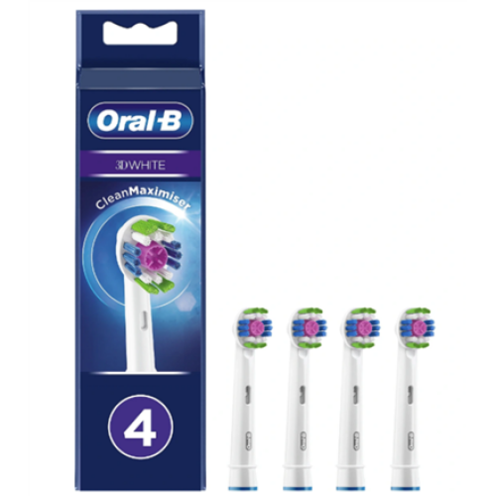 Oral-B , Replaceable toothbrush heads, 4 pcs , Refill CleanMaximiser 3D