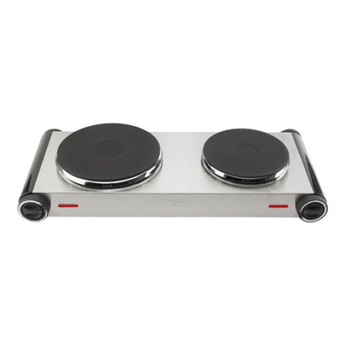 Tristar , Free standing table hob , KP-6248 , Number of burners/cooking zones 2 , Electric , Stainless Steel/Black