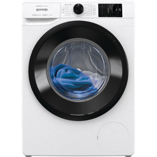 Gorenje , Washing Machine , WNEI72SB , Energy efficiency class B , Front loading , Washing capacity 7 kg , 1200 RPM , Depth 46.5 cm , Width 60 cm , Display , LED , Steam function , Self-cleaning , White