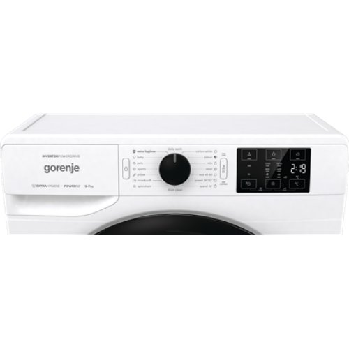 Gorenje , Washing Machine , WNEI72SB , Energy efficiency class B , Front loading , Washing capacity 7 kg , 1200 RPM , Depth 46.5 cm , Width 60 cm , Display , LED , Steam function , Self-cleaning , White