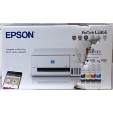 SALE OUT. Epson EcoTank L3366 Multifunctional Printer , SALE OUT. , Epson Multifunctional printer , EcoTank L3366 , Inkjet , Colour , A4 , Wi-Fi , White , DAMAGED PACKAGING, DENTED BODY (INK TANK TOP - COVER)