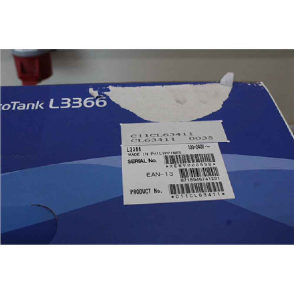 SALE OUT. Epson EcoTank L3366 Multifunctional Printer , SALE OUT. , Epson Multifunctional printer , EcoTank L3366 , Inkjet , Colour , A4 , Wi-Fi , White , DAMAGED PACKAGING, DENTED BODY (INK TANK TOP - COVER)