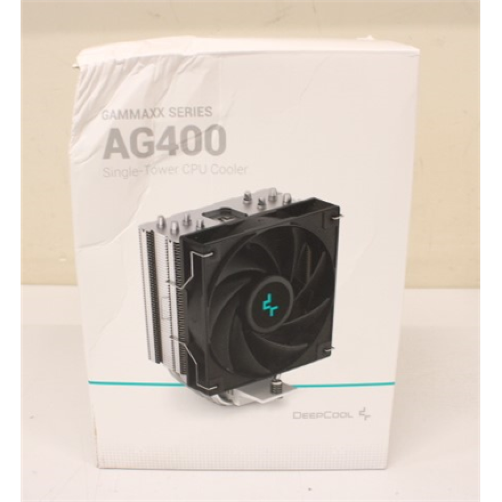 SALE OUT. Deepcool AG400 CPU Cooler, Black, DAMAGED PACKAGING , Deepcool , CPU Cooler , AG400 , DAMAGED PACKAGING , Black , Intel, AMD , CPU Air Cooler