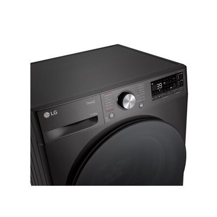 LG , Washing Machine with Dryer , F4DR711S2BA , Energy efficiency class A/D , Front loading , Washing capacity 11 kg , 1400 RPM , Depth 57 cm , Width 60 cm , Display , TFT , Drying system , Drying capacity 6 kg , Steam function , Direct drive , Wi-Fi , Bl