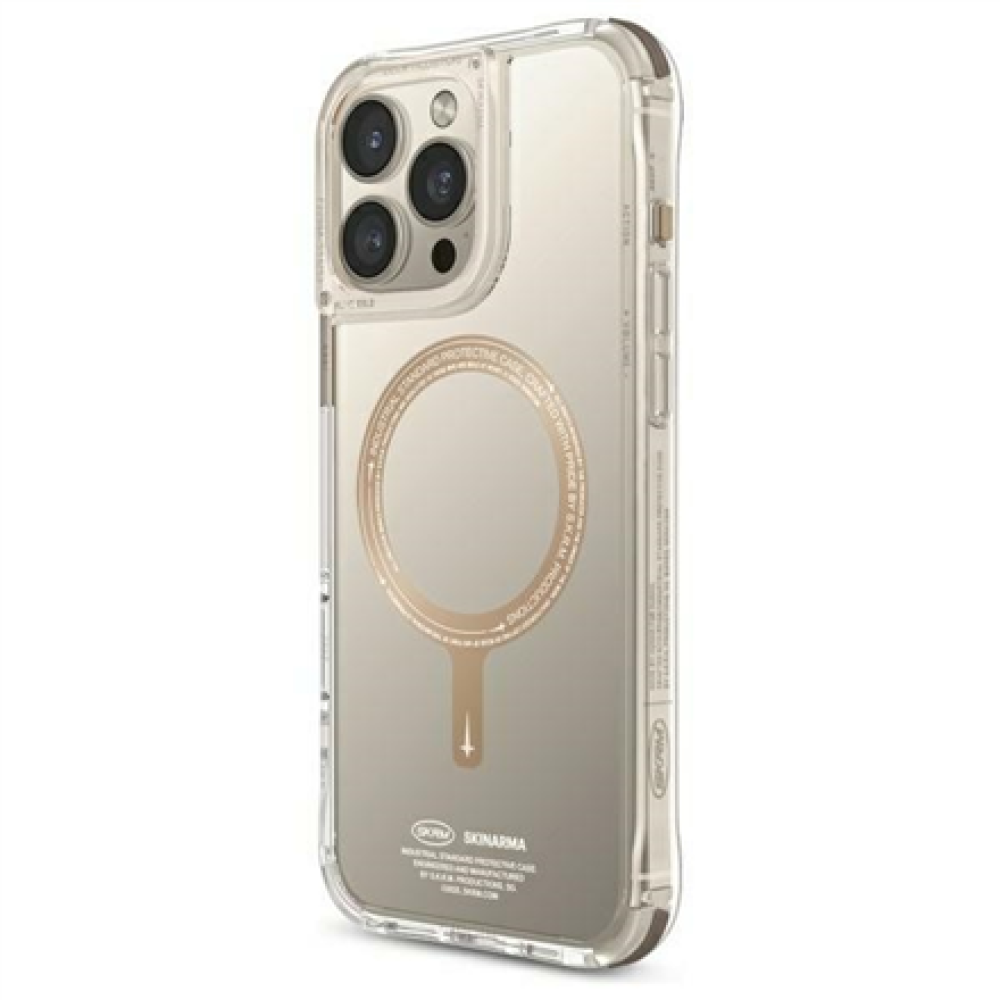 SK-2024IPP69-SDOPRM-GLD , Back cover , Apple , iPhone 16 Pro Max , Plastic , Transparent/Champagne