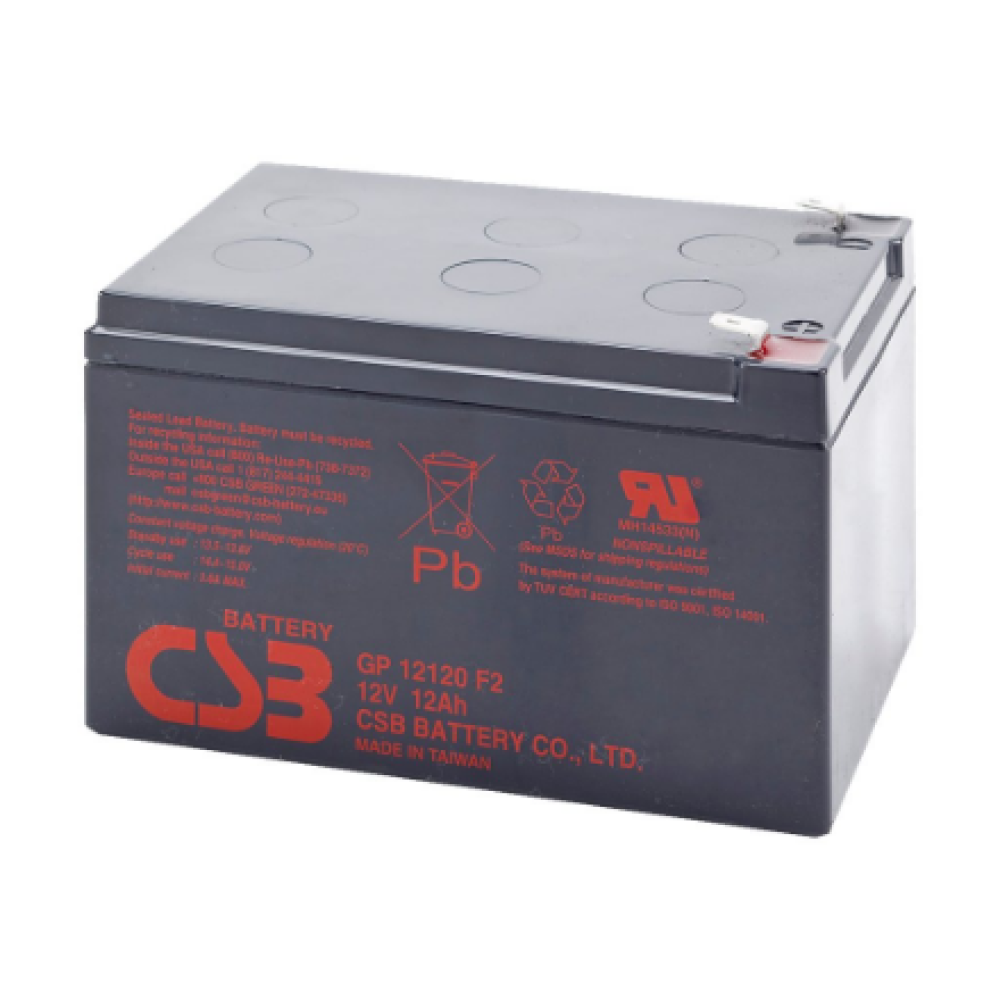 CSB Battery Battery 12V 12Ah F2 Pb , GP12120