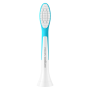 Philips Replacement brush heads , HX6044/90 Sonicare For Kids7+ , Heads , For kids , Number of brush heads included 4 , White/Blue