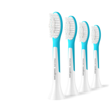 Philips Replacement brush heads , HX6044/90 Sonicare For Kids7+ , Heads , For kids , Number of brush heads included 4 , White/Blue