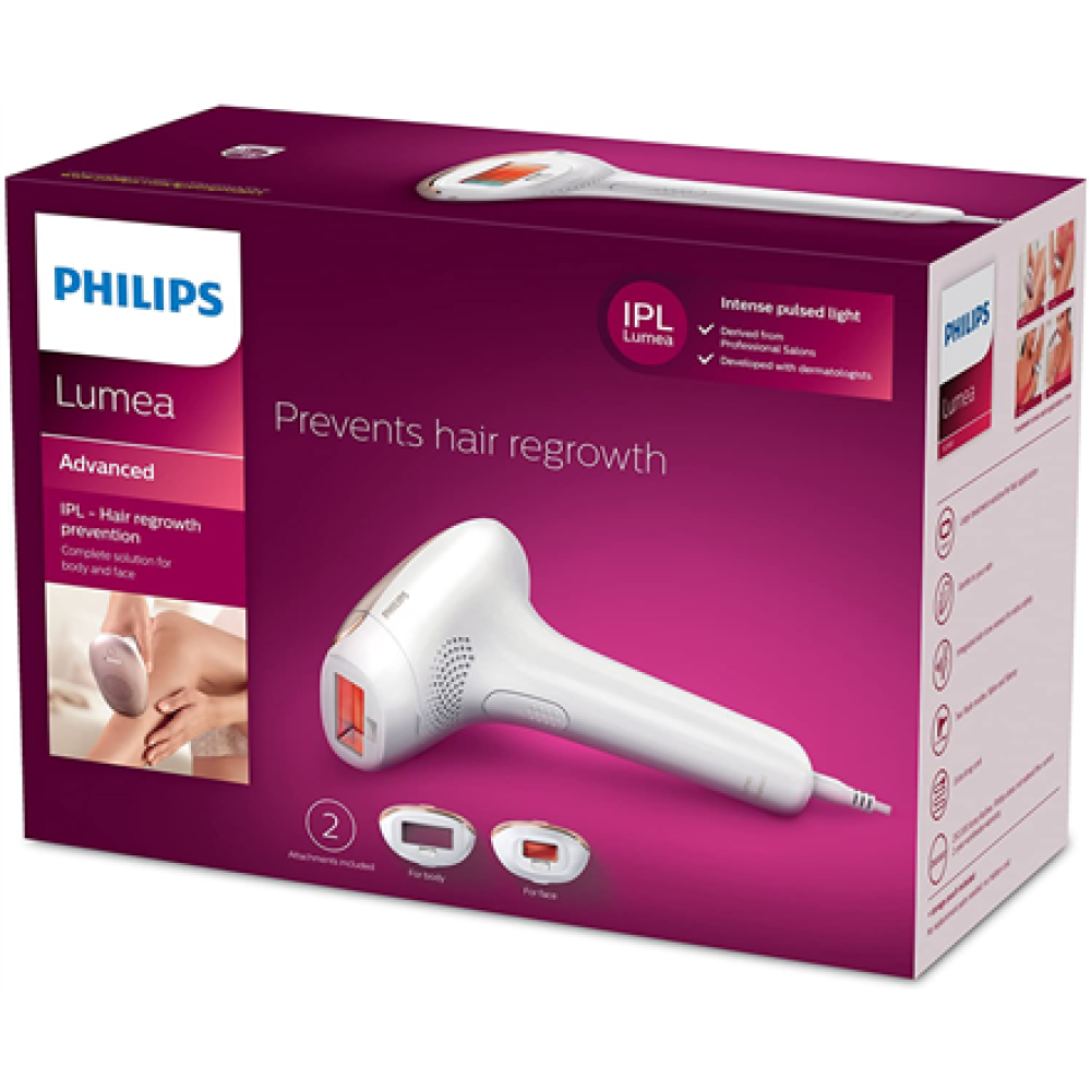 Philips , Lumea IPL Hair Removal Device , SC1997/00 , Bulb lifetime (flashes) 250000 , Number of power levels 5 , White