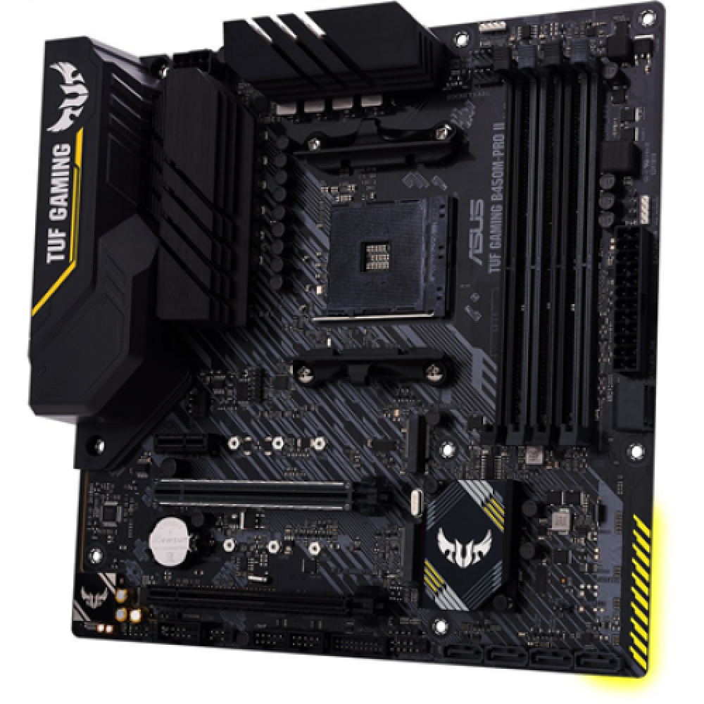 Asus TUF Gaming B450M-Pro II Memory slots 4 Number of SATA connectors 6 x SATA III Chipset AMD B Micro ATX DDR4 Processor socket AM4 Processor family AMD