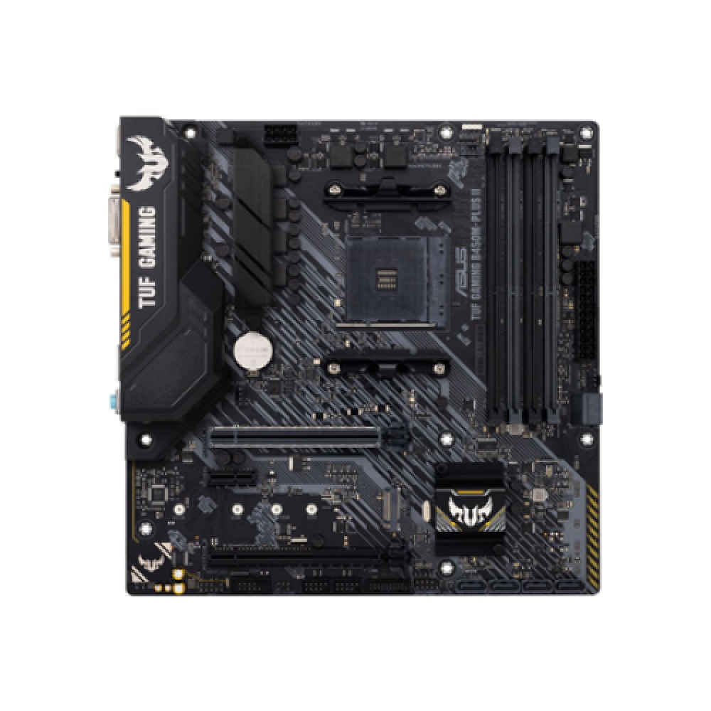 Asus TUF Gaming B450M-Pro II Memory slots 4 Number of SATA connectors 6 x SATA III Chipset AMD B Micro ATX DDR4 Processor socket AM4 Processor family AMD