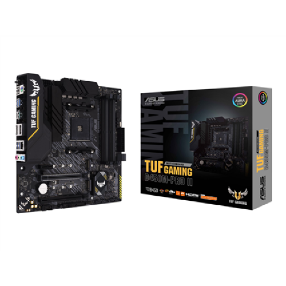Asus TUF Gaming B450M-Pro II Memory slots 4 Number of SATA connectors 6 x SATA III Chipset AMD B Micro ATX DDR4 Processor socket AM4 Processor family AMD