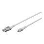 Goobay Lightning USB-A Supersoft Textile Cable with Metal Plugs , 74511