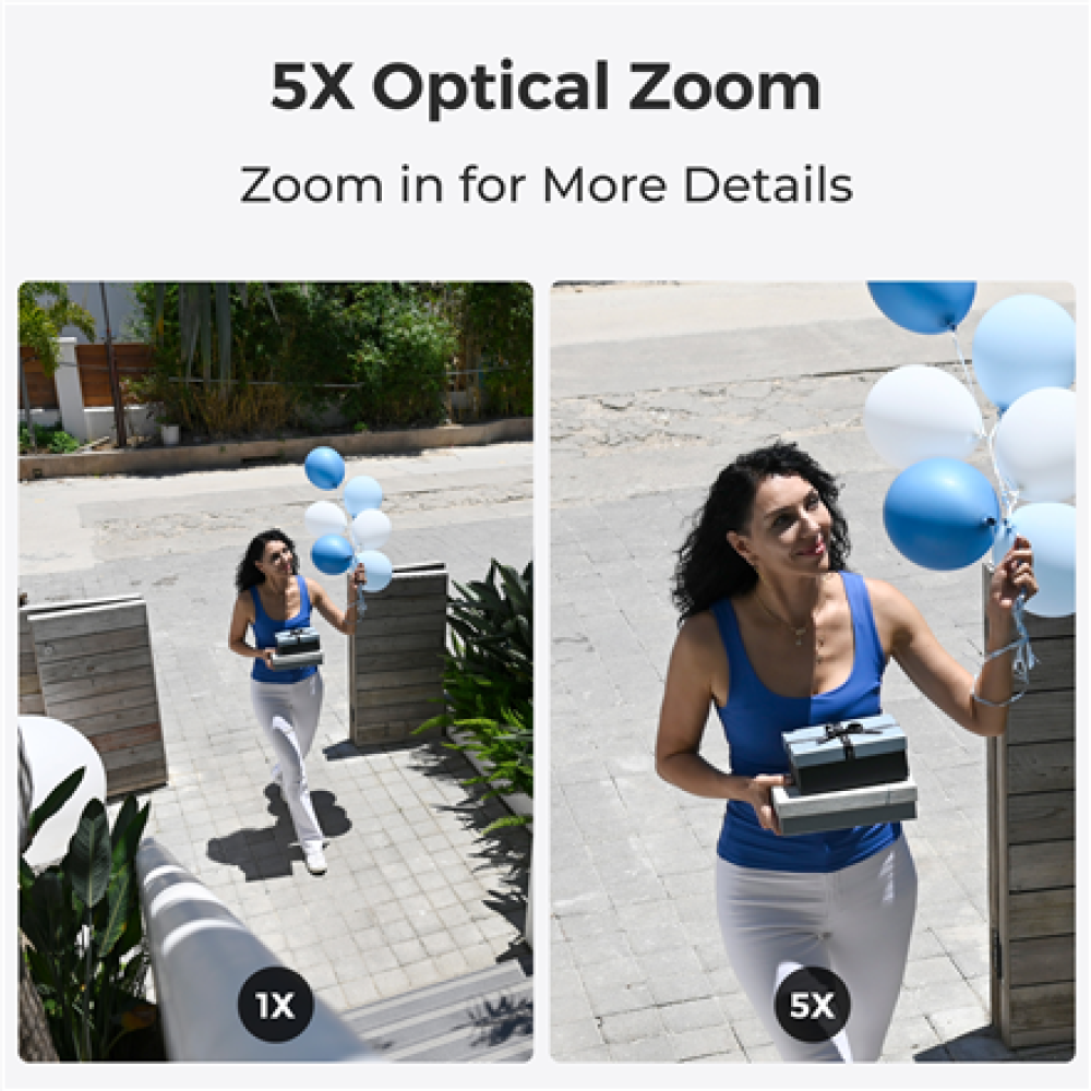 Reolink , 4K PoE IK10 Camera with 5X Optical Zoom , P437 , Dome , 8 MP , 2.7-13.5mm , IP67 , H.265 , Micro SD, Max. 256 GB