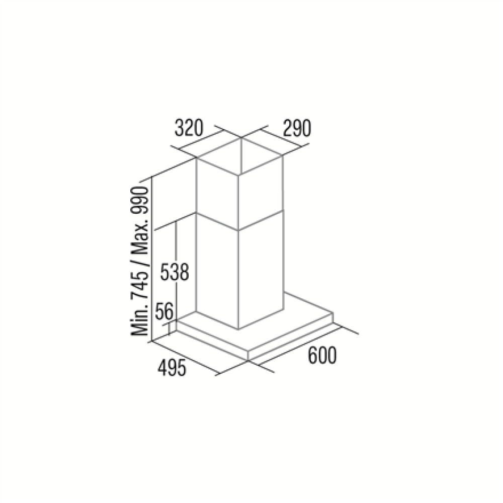 CATA Hood , SYGMA 6010 BK , Wall mounted , Energy efficiency class A , Width 90 cm , 802 m³/h , Electronic , LED , Black