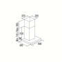 CATA Hood , SYGMA 6010 BK , Wall mounted , Energy efficiency class A , Width 90 cm , 802 m³/h , Electronic , LED , Black