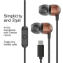 Marley Wired Earbuds , Smile Jamaica , Built-in microphone , USB Type-C , Signature Black