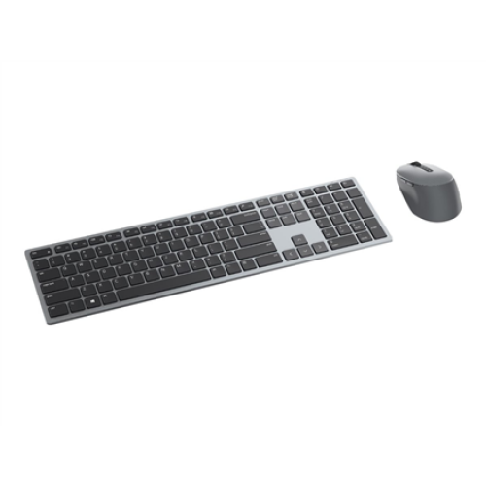 Dell , Premier Multi-Device Keyboard and Mouse , KM7321W , Keyboard and Mouse Set , Wireless , Batteries included , US , Titan grey , Wireless connection