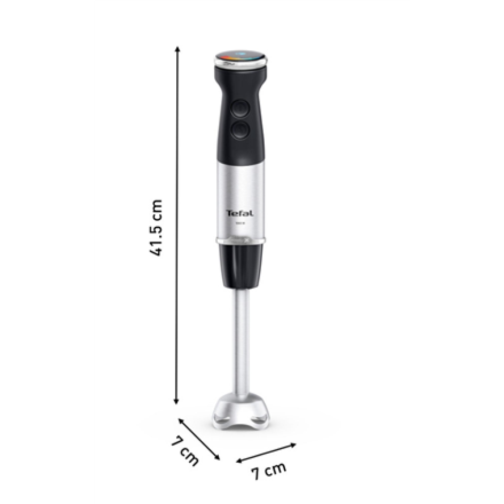 TEFAL , HB67G830 Quickchef+ , Hand Blender , 1000 W , Number of speeds 20 , Turbo mode , Black/Stainless steel