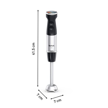 TEFAL , HB67G830 Quickchef+ , Hand Blender , 1000 W , Number of speeds 20 , Turbo mode , Black/Stainless steel