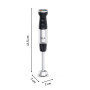TEFAL , HB67G830 Quickchef+ , Hand Blender , 1000 W , Number of speeds 20 , Turbo mode , Black/Stainless steel