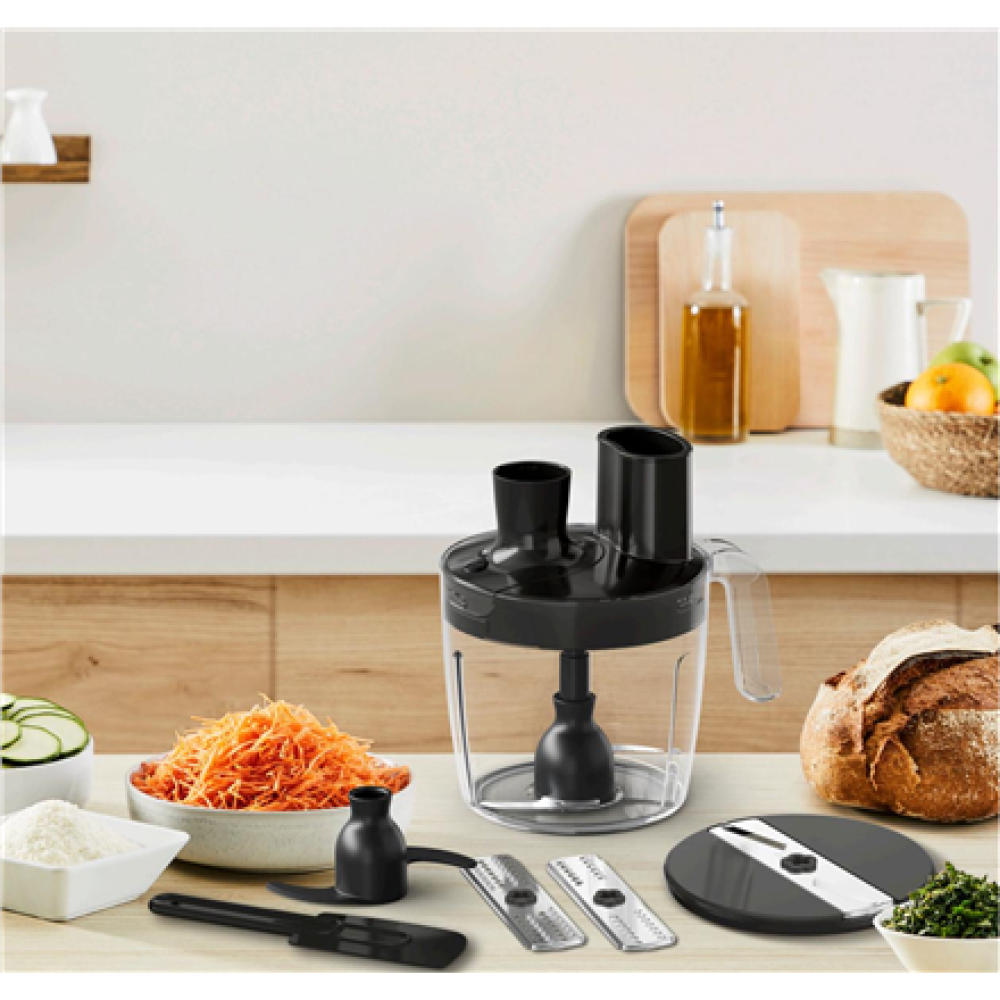 TEFAL , HB67G830 Quickchef+ , Hand Blender , 1000 W , Number of speeds 20 , Turbo mode , Black/Stainless steel