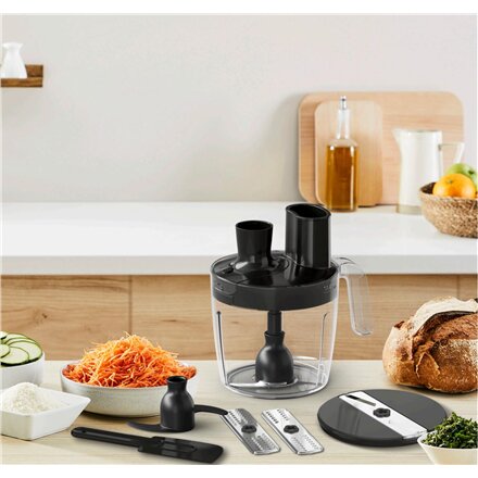 TEFAL , HB67G830 Quickchef+ , Hand Blender , 1000 W , Number of speeds 20 , Turbo mode , Black/Stainless steel