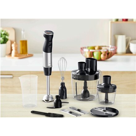TEFAL , HB67G830 Quickchef+ , Hand Blender , 1000 W , Number of speeds 20 , Turbo mode , Black/Stainless steel