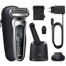Braun , Shaver , 71-S7200cc , Operating time (max) 50 min , Wet & Dry , Silver/Black