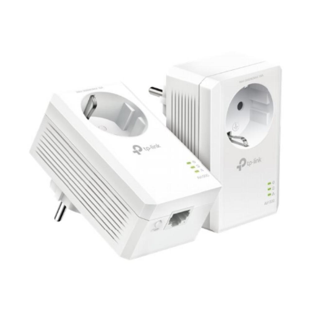 TP-LINK , AV1000 Gigabit Passthrough Powerline Starter Kit , TL-PA7017P KIT , 10/100/1000 Mbit/s , Ethernet LAN (RJ-45) ports 1 , No Wi-Fi , Extra socket