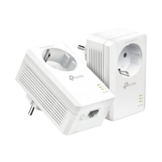 TP-LINK , AV1000 Gigabit Passthrough Powerline Starter Kit , TL-PA7017P KIT , 10/100/1000 Mbit/s , Ethernet LAN (RJ-45) ports 1 , No Wi-Fi , Extra socket