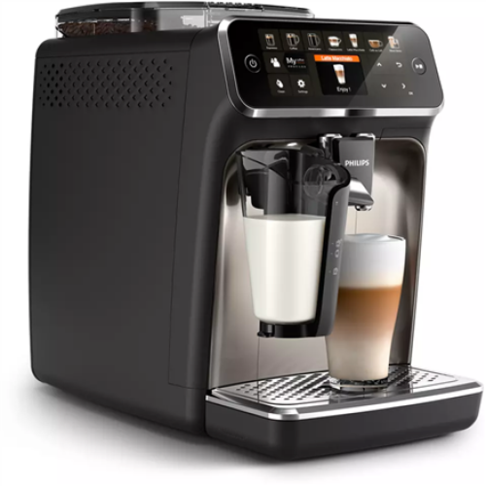 Philips , Series 5400 Coffee Maker , EP5447/90 , Pump pressure 15 bar , Built-in milk frother , Fully Automatic , 1500 W , Black