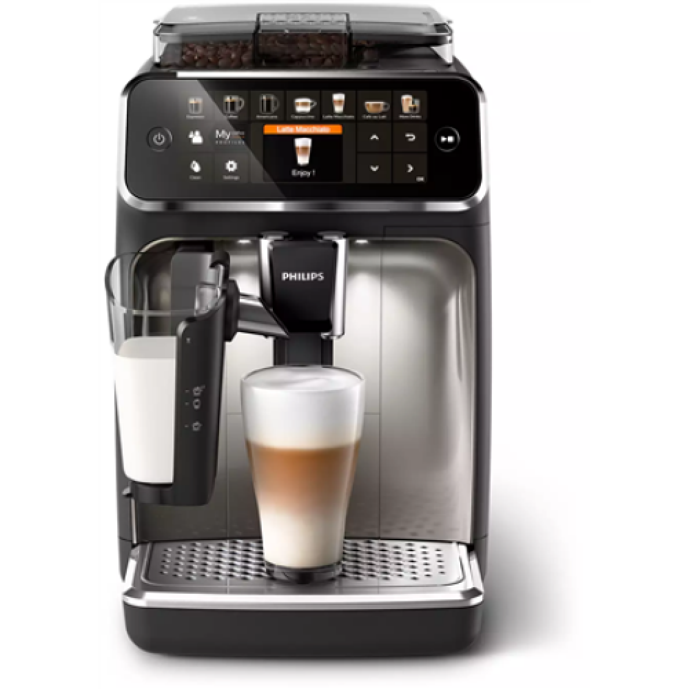 Philips , Series 5400 Coffee Maker , EP5447/90 , Pump pressure 15 bar , Built-in milk frother , Fully Automatic , 1500 W , Black