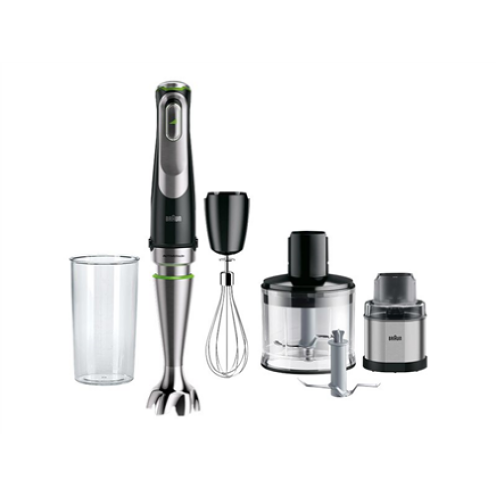 Braun , Hand Blender , MQ9138XI MultiQuick 9 , Hand Blender , 1200 W , Number of speeds 3 , Chopper , Ice crushing , Black/Stainless Steel
