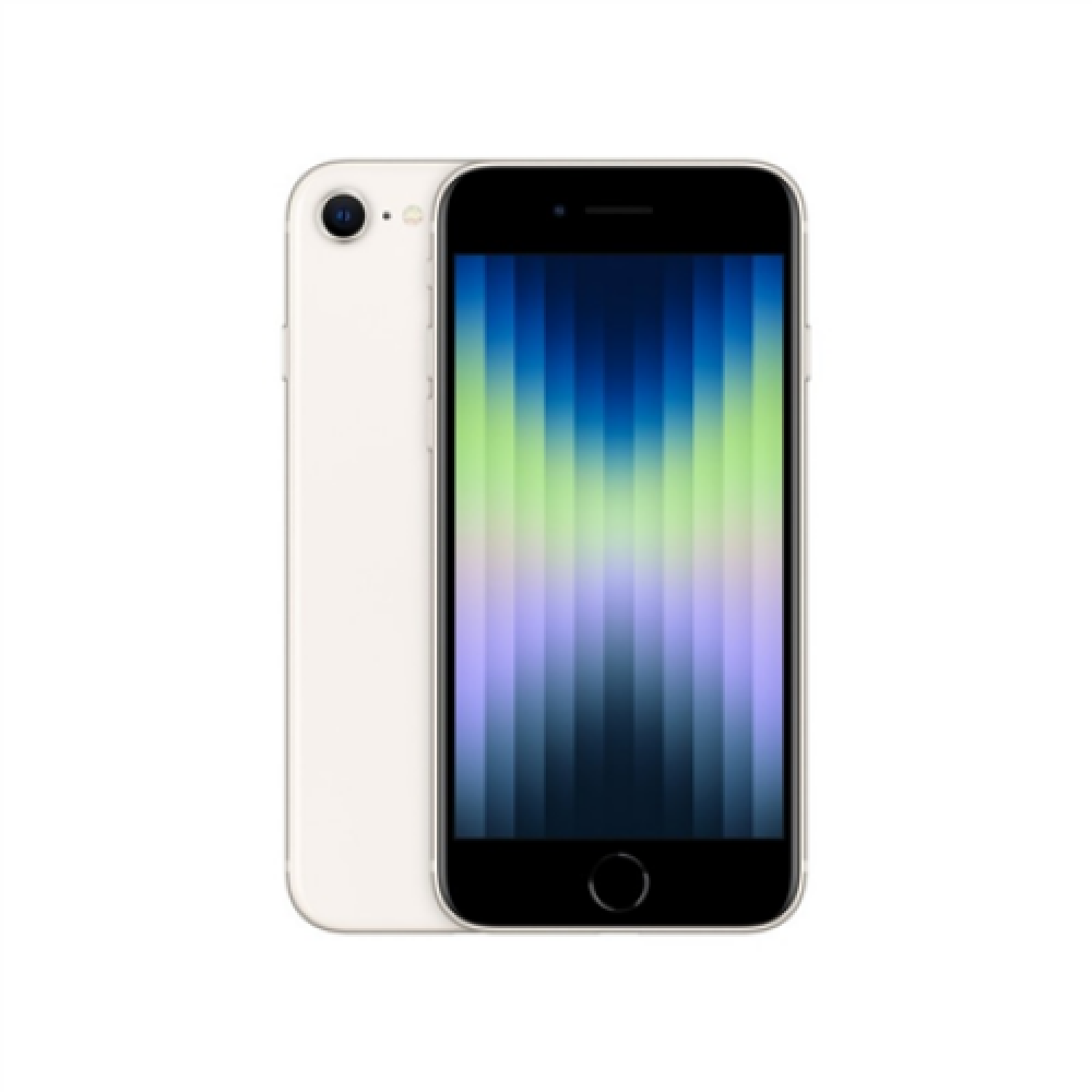 Apple iPhone SE 3rd Gen Starlight, 4.7 , Retina HD, 1334 x 750 pixels, Apple, A15 Bionic, Internal RAM 4 GB, 128 GB, Single SIM, Nano-SIM, 5G, Main camera 12 MP, Secondary camera 7 MP, iOS, 15.4, 2018 mAh