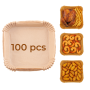 Adler , Paper Liners for Air Fryer , AD 6731 , 100 , Dimensions (W x L) 16 x 16 x 4.5 cm