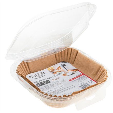 Adler , Paper Liners for Air Fryer , AD 6731 , 100 , Dimensions (W x L) 16 x 16 x 4.5 cm
