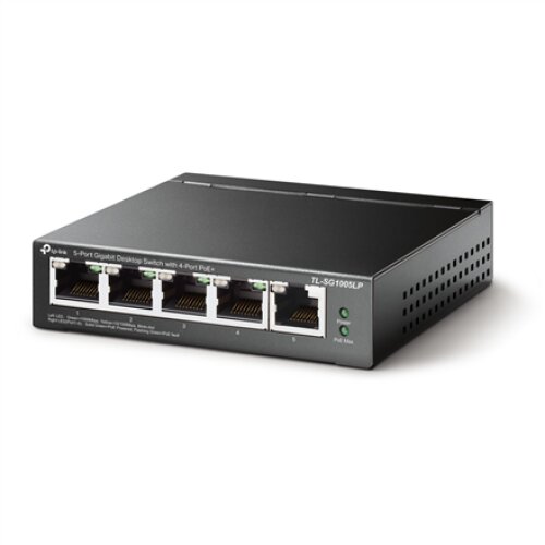 TP-LINK , Switch , TL-SG1005LP , Unmanaged , Desktop , PoE+ ports quantity 4 , Power supply type External