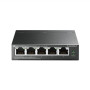 TP-LINK , Switch , TL-SG1005LP , Unmanaged , Desktop , PoE+ ports quantity 4 , Power supply type External