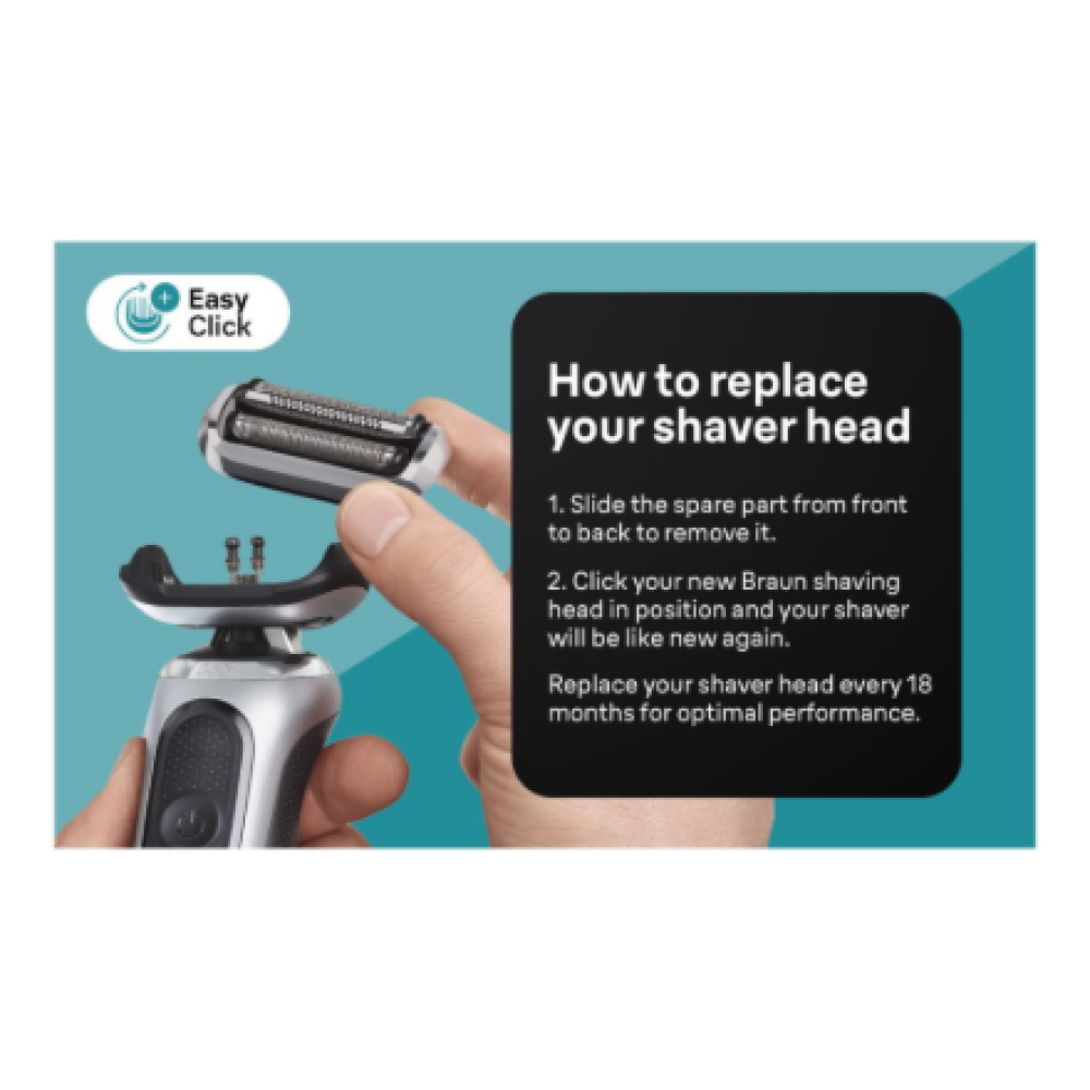 Braun 74S Shaver Replacement Head Series 7, Silver