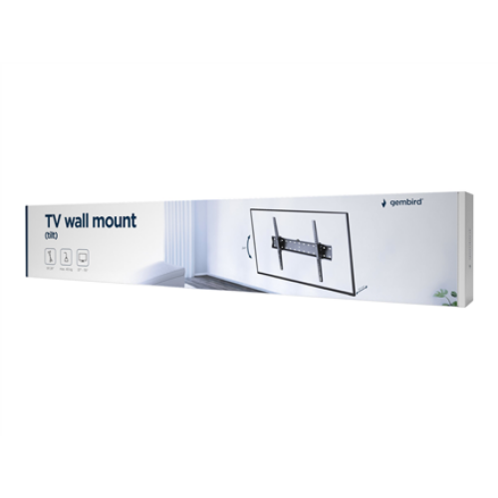 Gembird , Wall mount , Tilt , 37-70 , Maximum weight (capacity) 40 kg , Black
